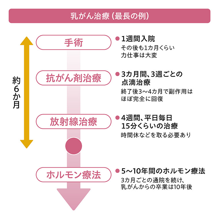 乳がん治療（最長の例）